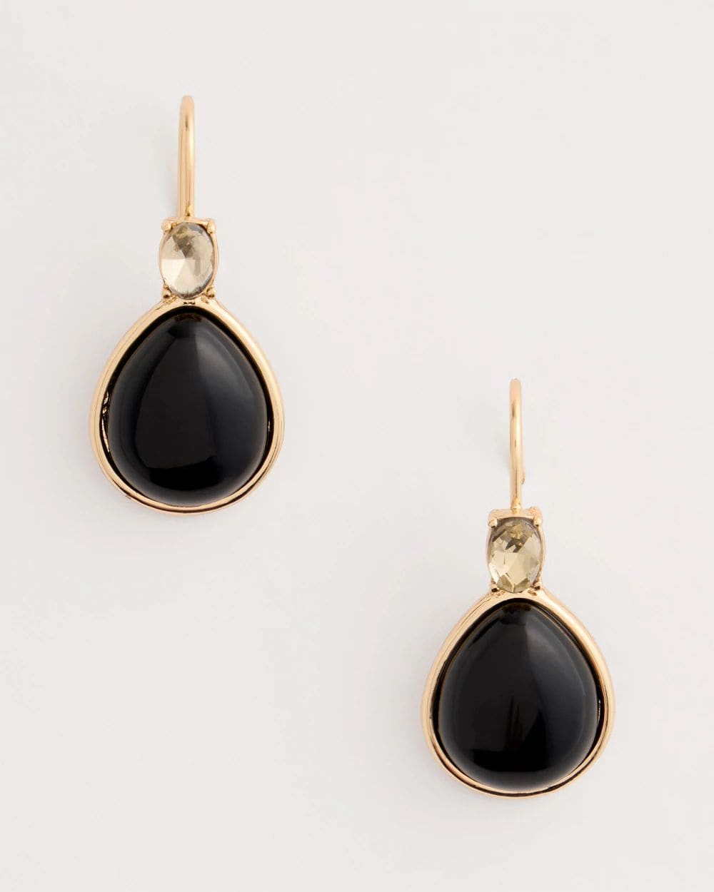 Black Teardrop Earrings
