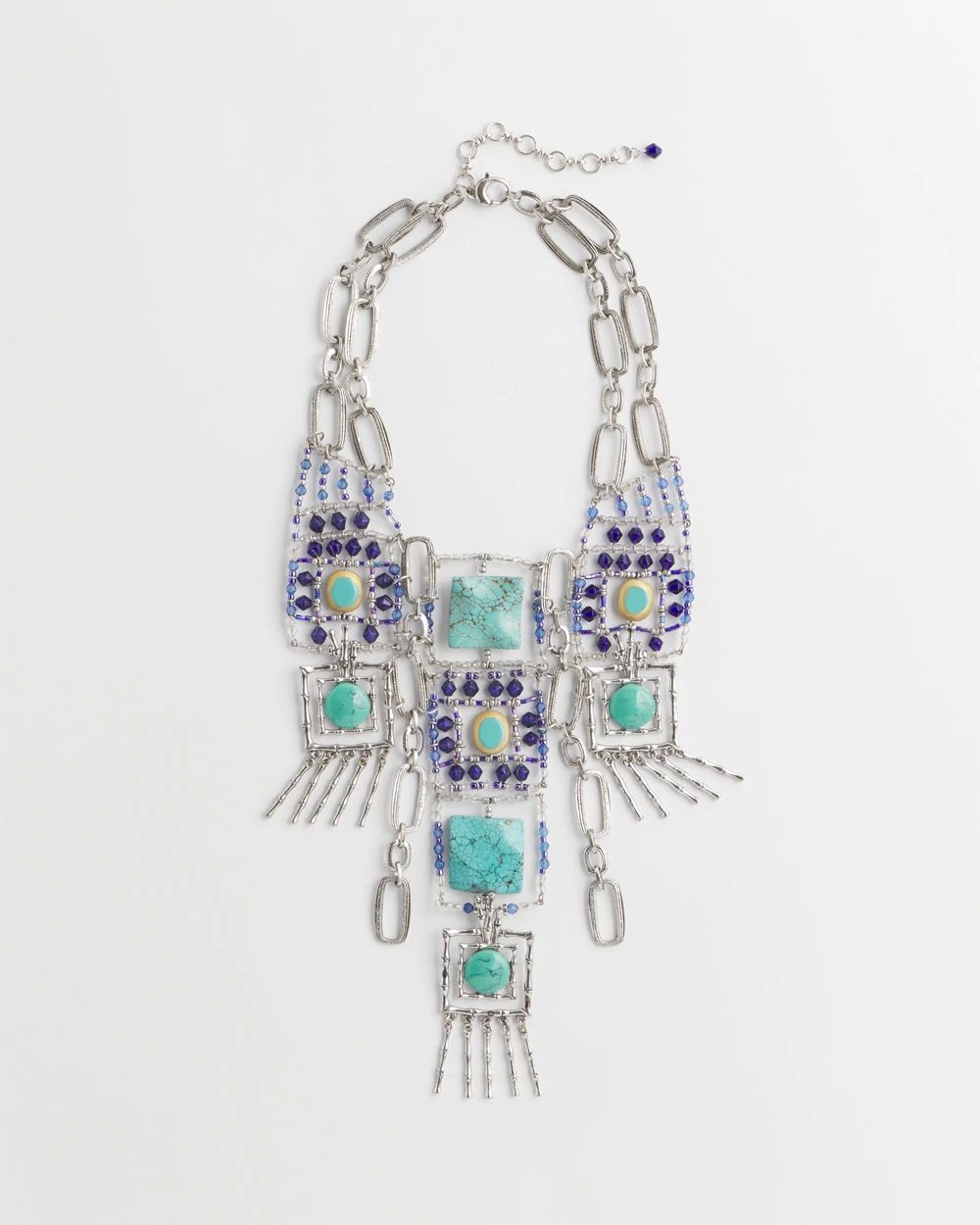 Chico's Originals Turquoise-Blue Statement Necklace