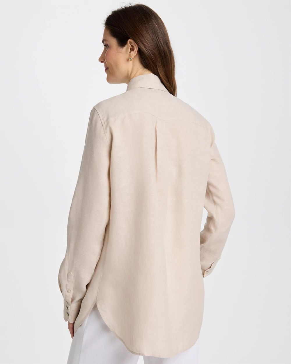 No Iron™ Linen Tunic click to view larger image.