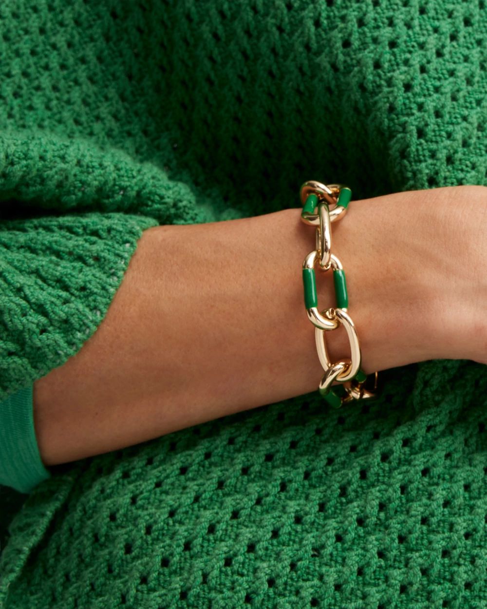 Green Link Bracelet