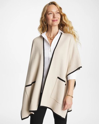 Tipped Tulip Patch Pocket Ruana