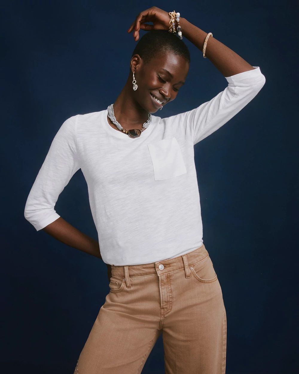 Cotton Slub Tee click to view larger image.