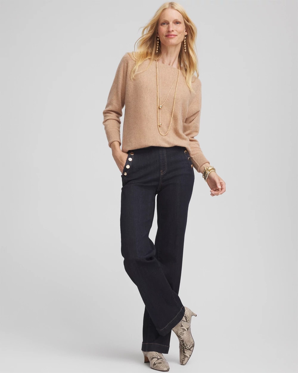 Cashmere Bateau Neck Sweater