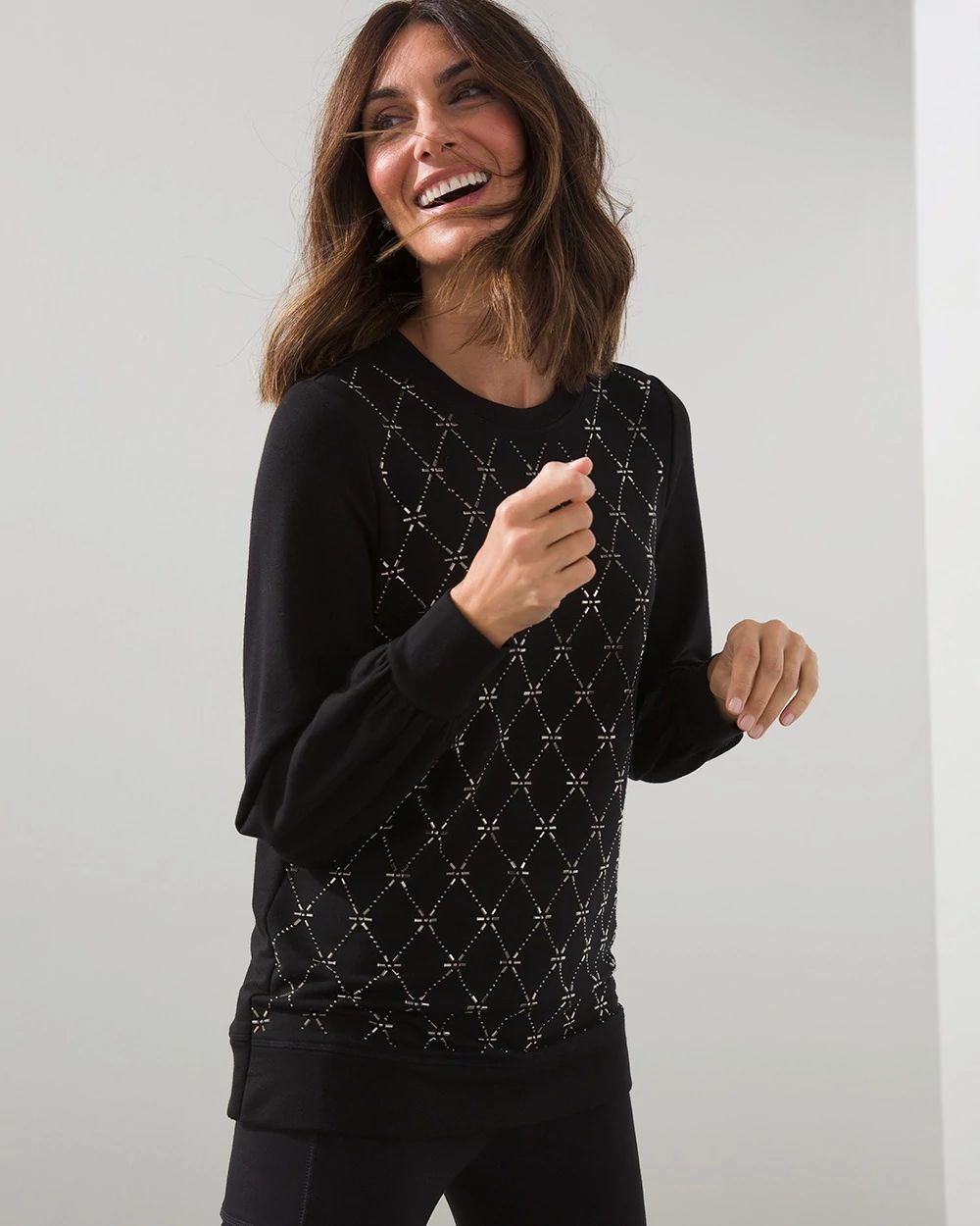 Zenergy French Terry Beaded Tunic