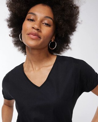Linen Seamed Tee