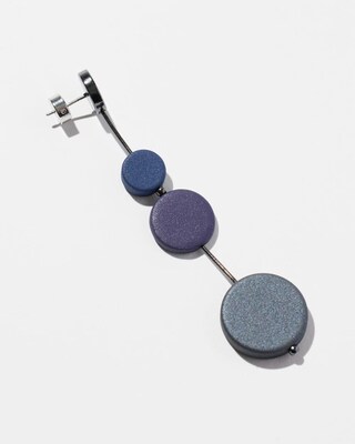 Geo Rubber Linear Earrings