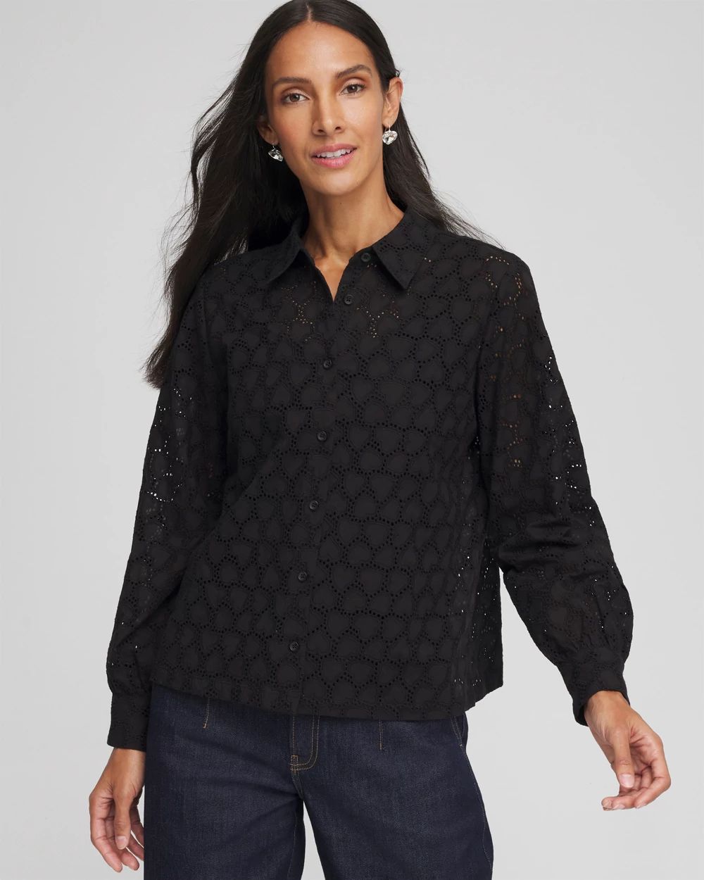 Heart Eyelet Shirt