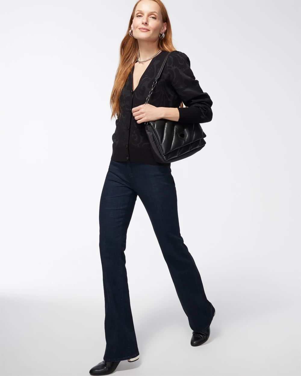 Mesh Jacquard Cardigan