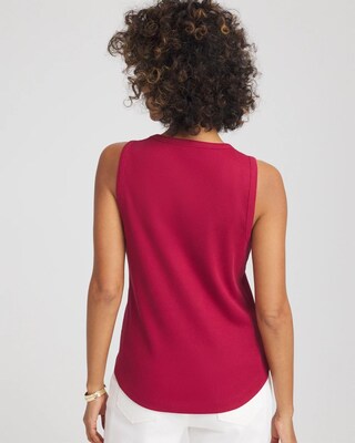 Ribbed High Neck Tank click to view larger image.