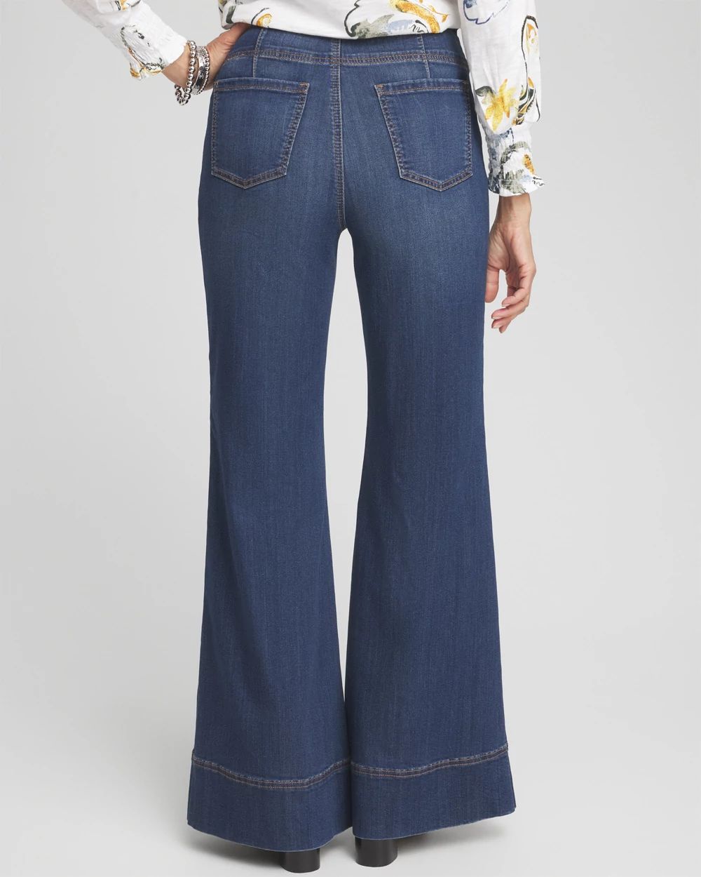 Pull-On Flare Trouser Jeans
