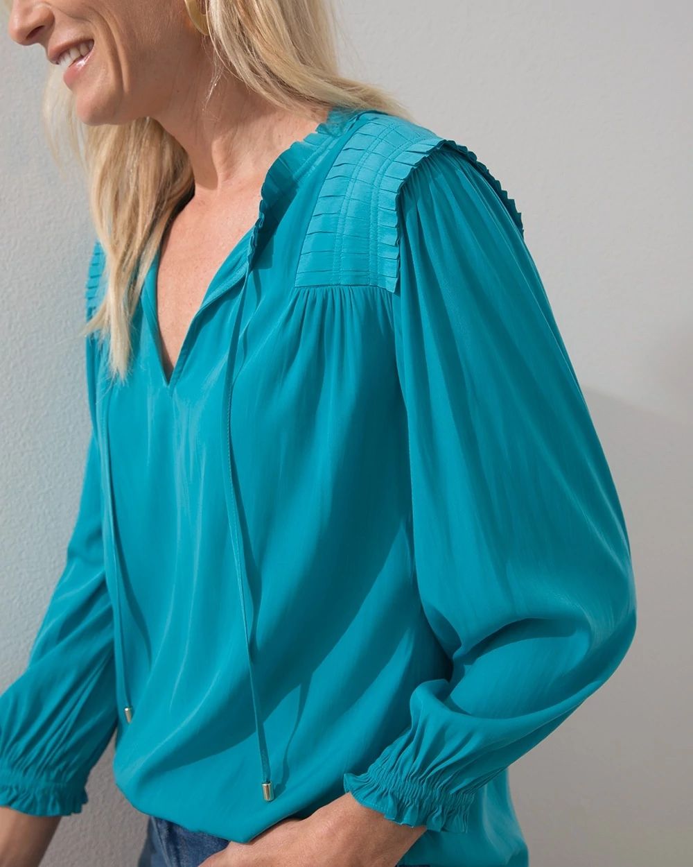 Pleated Blouse