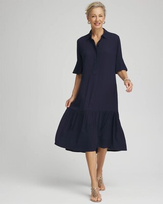 Gauze Midi Dress