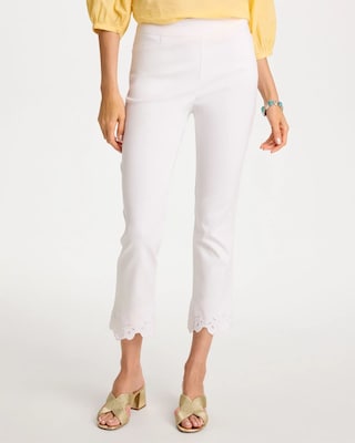 Embroidered Brigitte™ Slim Crop Pant