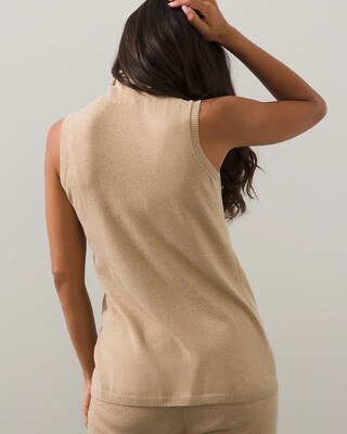 Zenergy Cotton-Cashmere Turtleneck Tank