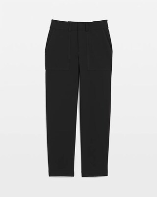 Bi-Stretch Straight Cropped Ankle Pants click to view larger image.