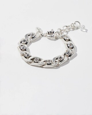 Silver Tone Chain Bracelet