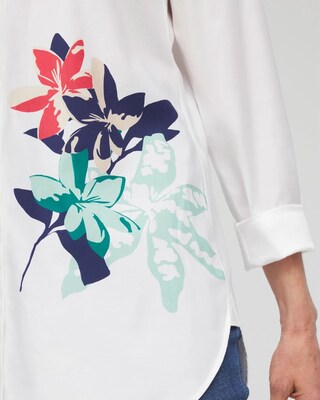 No Iron™ Placed Floral Tunic click to view larger image.