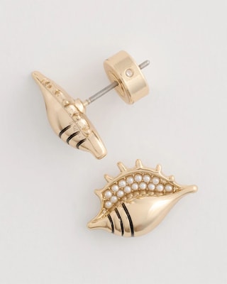 Conch Stud Earrings click to view larger image.