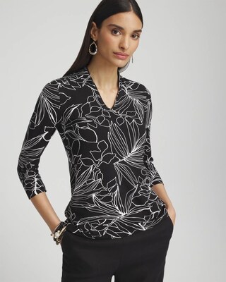 Touch of Cool™ Palms 3/4 Sleeve Tee