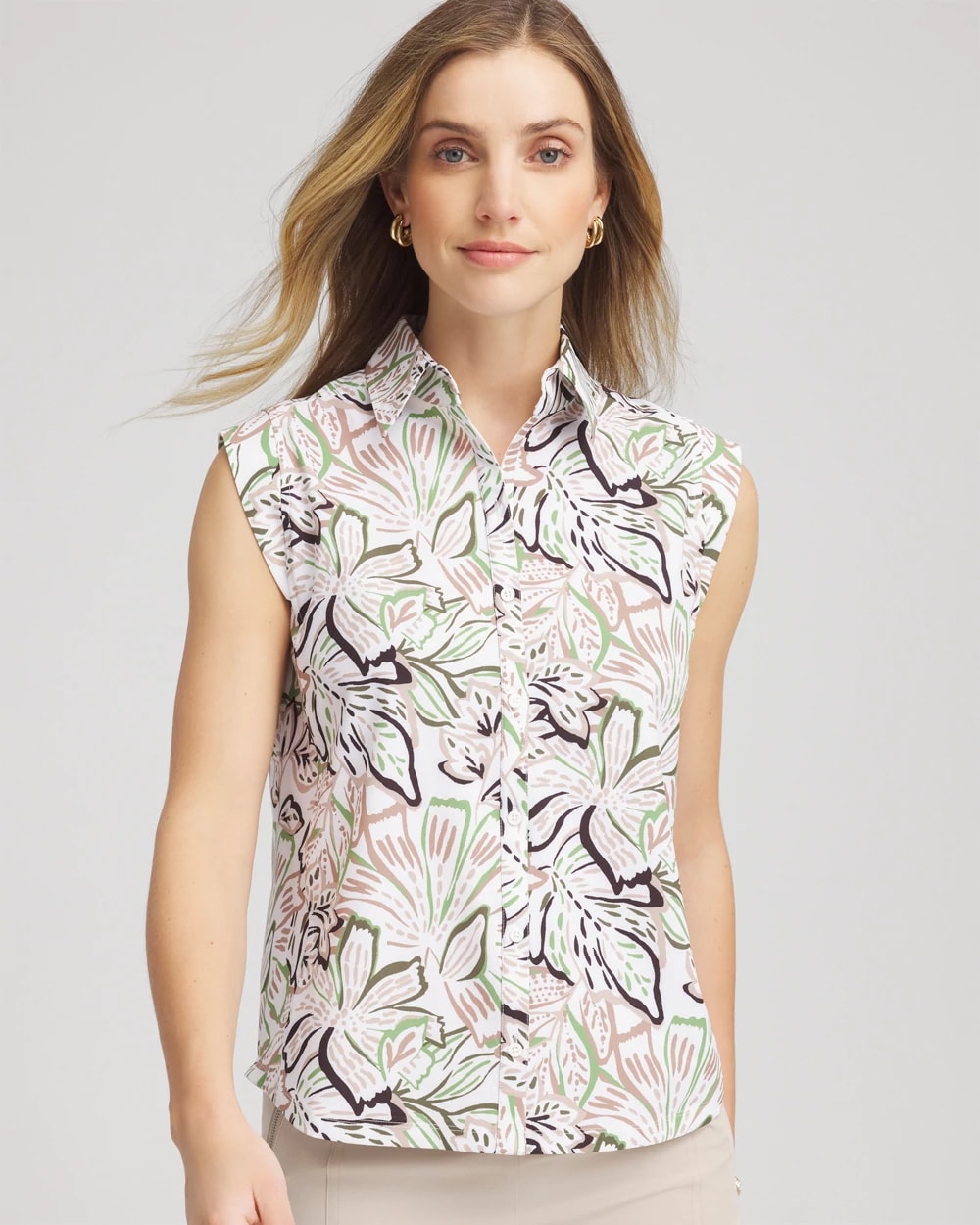 Zenergy® UPF Floral Shirt, photo 1 of 5