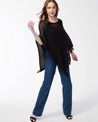 Tape Yarn Poncho