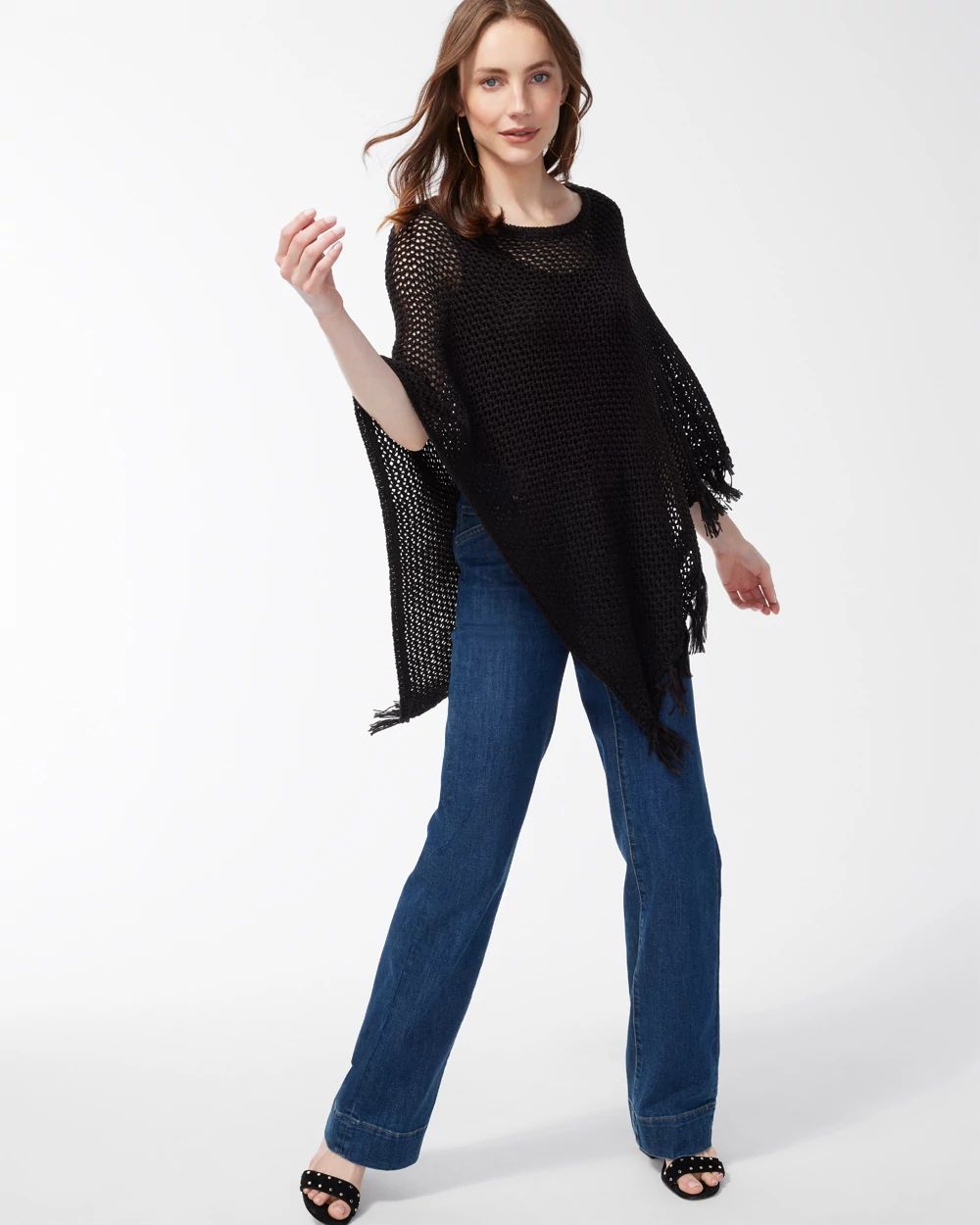 Tape Yarn Poncho