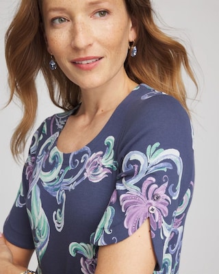 Tulip Sleeve Pima Tee click to view larger image.