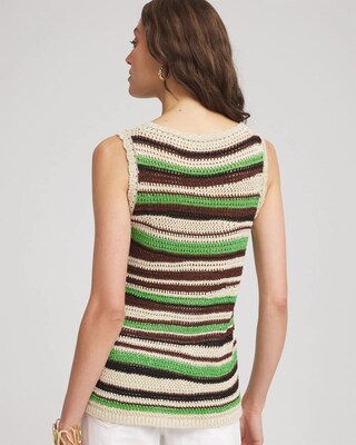 Contemporary Striped Sweater Tank click to view larger image.
