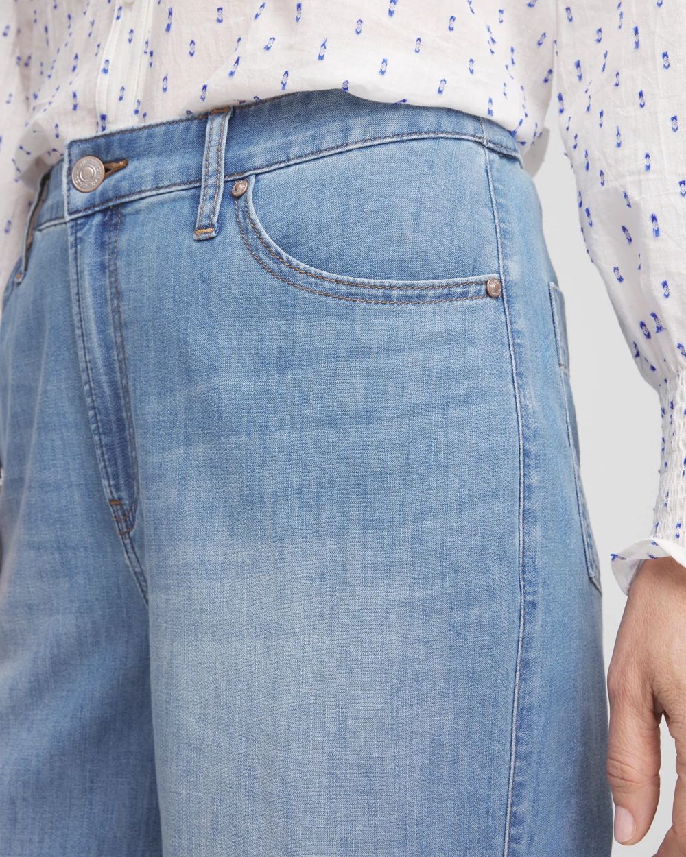 Wide Cropped Summer Jeans