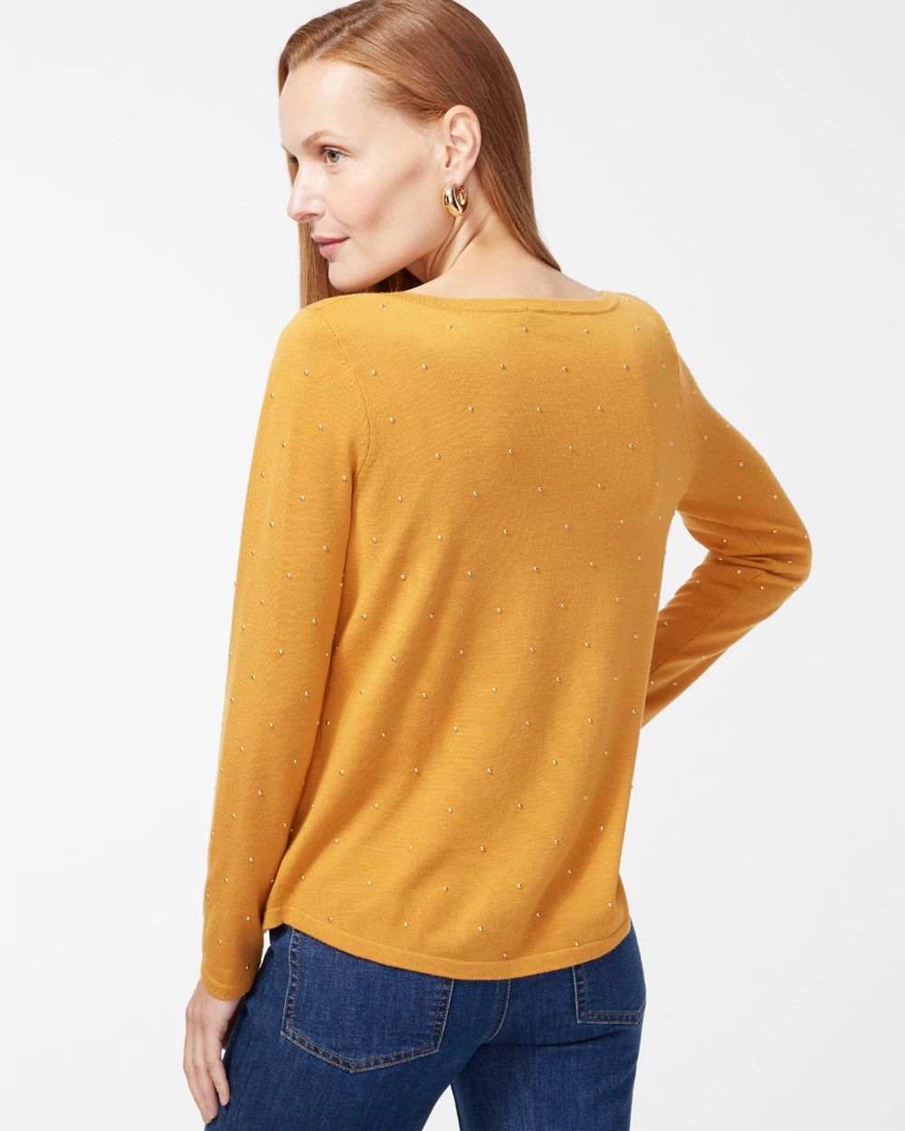 Studded Pullover Sweater