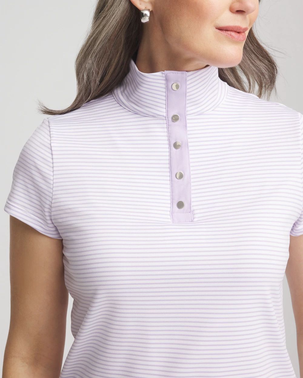 Zenergy® Striped UPF Short-Sleeve Top
