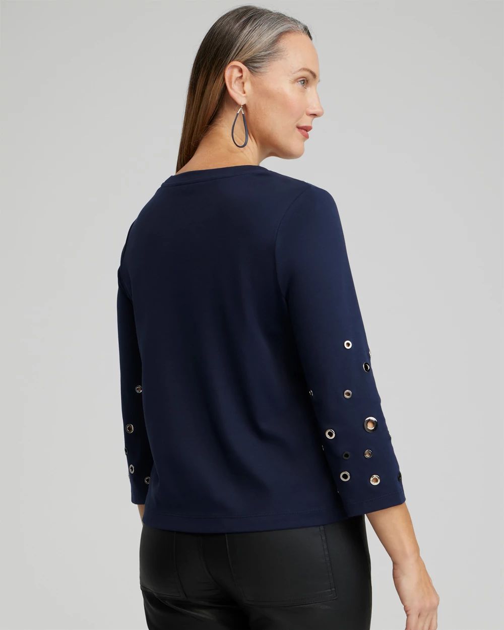 Grommet Detail Tee