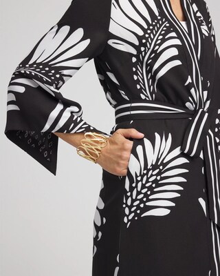 Tie-Front Long Kimono click to view larger image.