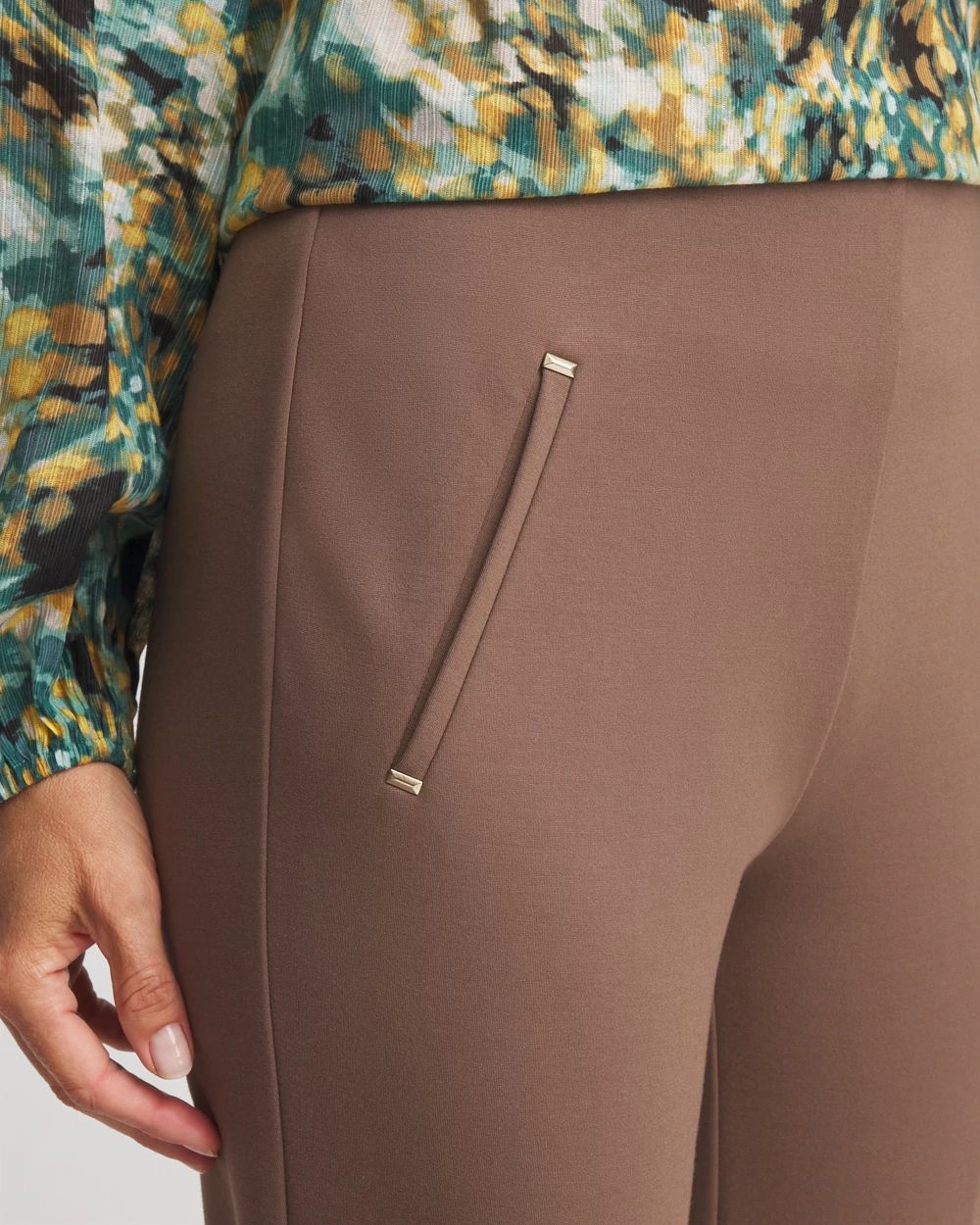 Juliet Slim Trim Detail Ankle Pants click to view larger image.