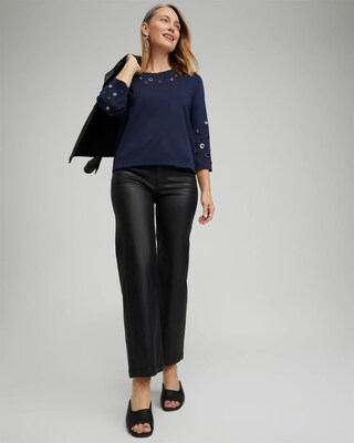 Grommet Detail Tee click to view larger image.