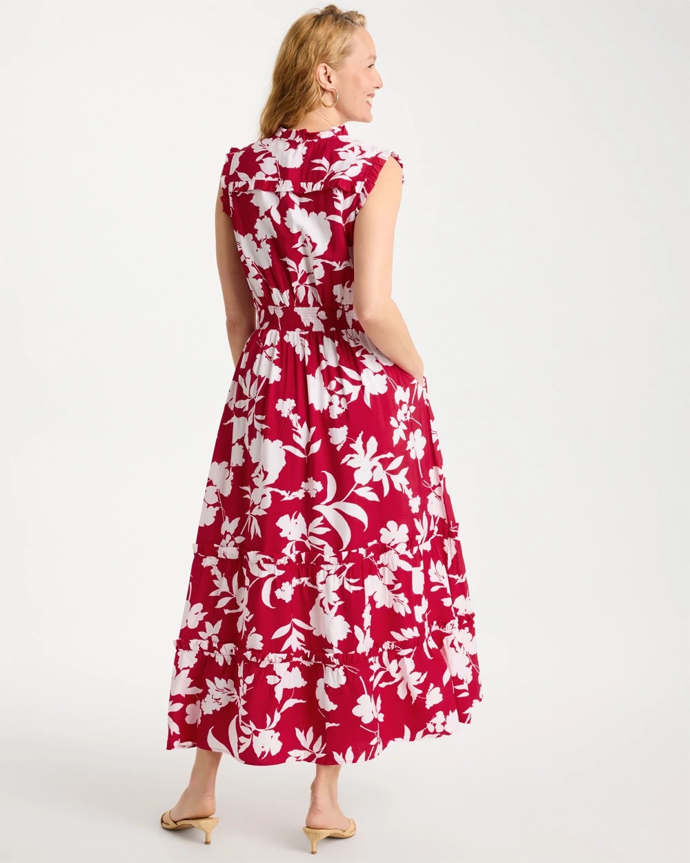 Smocked Floral Maxi Dress