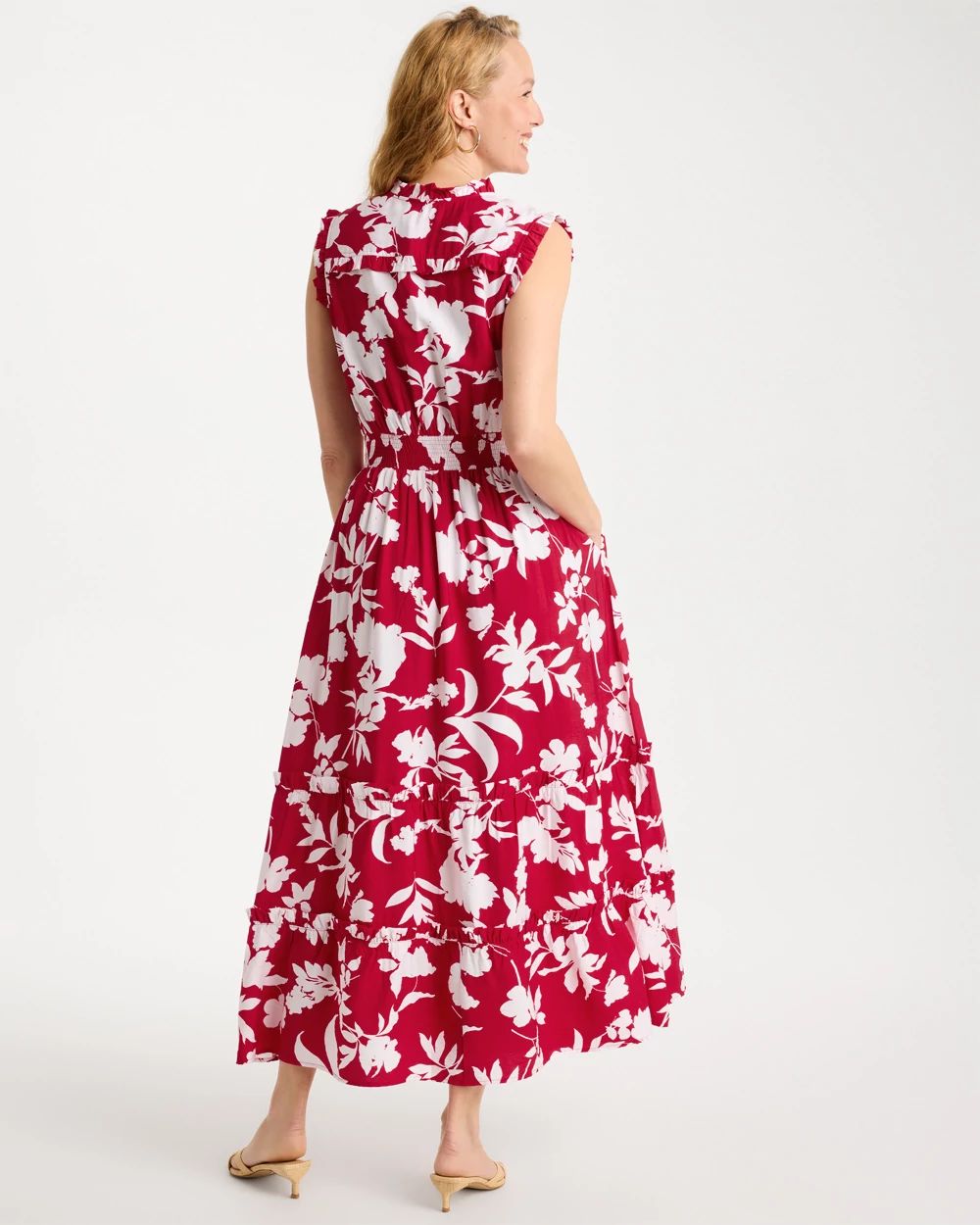 Smocked Floral Maxi Dress