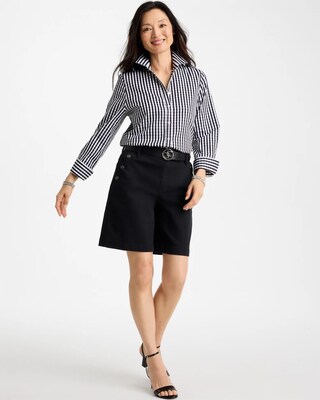 No Iron™ Stretch Gingham Shirt click to view larger image.