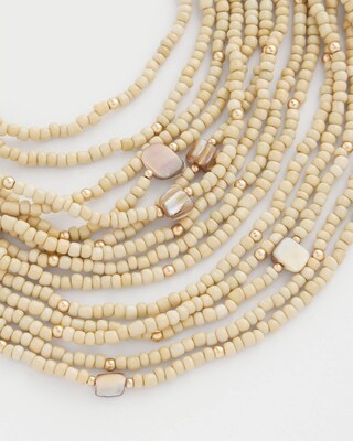 Multi-Layered Bead & Collar Necklace click to view larger image.