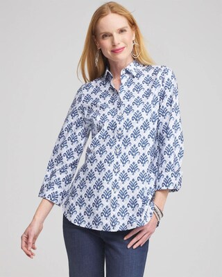 No Iron™ Stretch Ikat Shirt