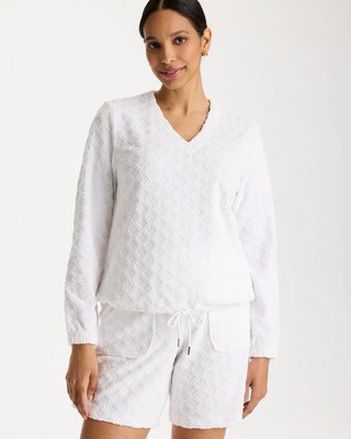Zenergy® Terry Cloth Jacquard Top