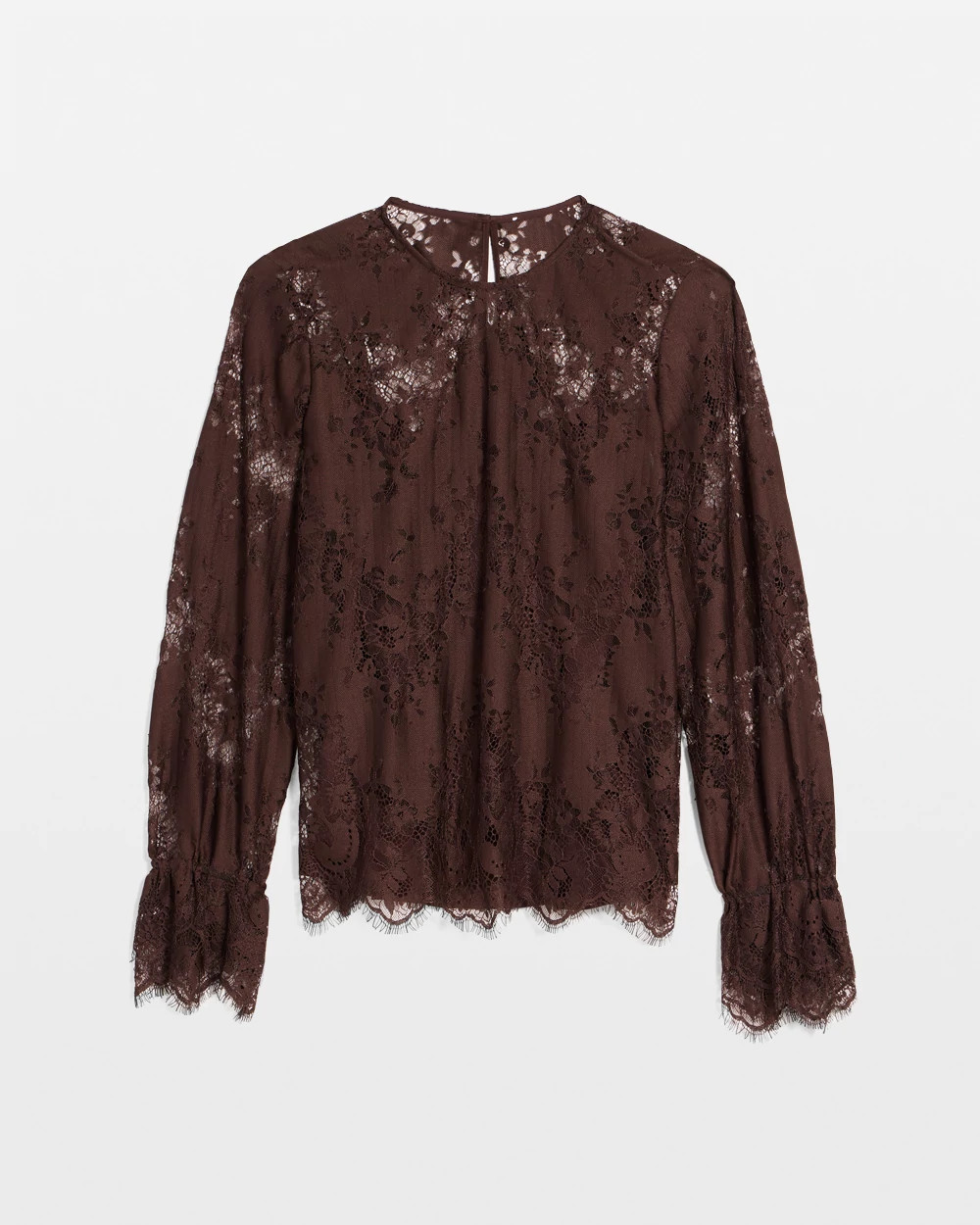 Lace Blouson Sleeve Blouse