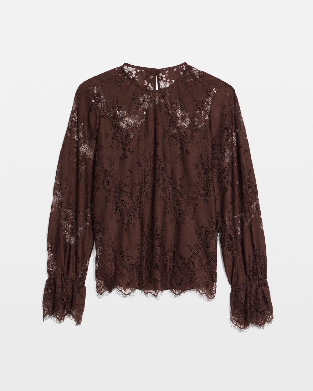 Lace Blouson Sleeve Blouse click to view larger image.