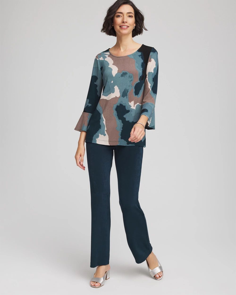 Travelers™ Crystal Flounce Sleeve Tunic