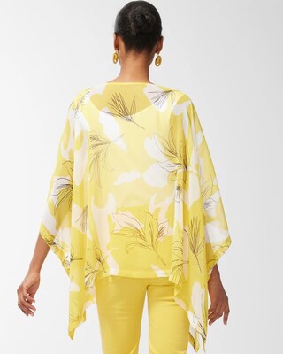 Tropical Floral Poncho
