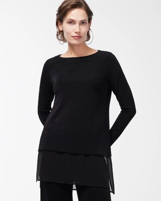 Travelers Chiffon Hem Tunic
