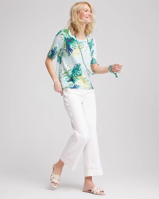 Island Print Slub Short-Sleeve Tee click to view larger image.