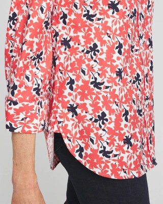 No Iron™ Warm Floral Shirt click to view larger image.