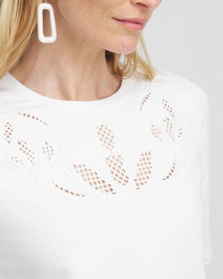 Embellished Laser Cut Detail Tee click to view larger image.