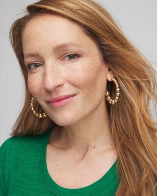Beaded Hoops